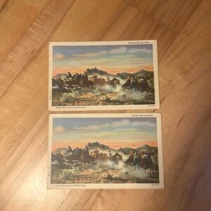 Vintage postcards Texas